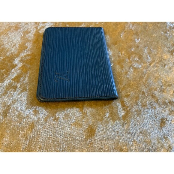 Louis Vuitton Epi Blue Porto Carte vertical card case with box - Picture 6 of 9